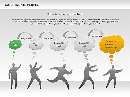 Ajustement des gens, Diapositive 5, 00768, Formes — PoweredTemplate.com
