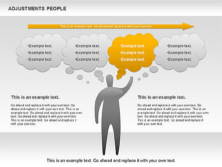 Ajustement des gens, Diapositive 7, 00768, Formes — PoweredTemplate.com