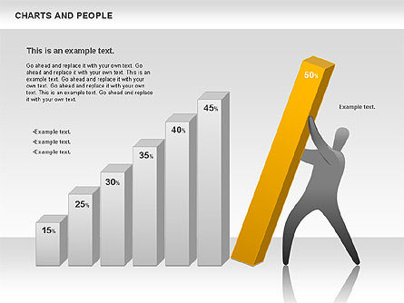 Gráficos y personas, Diapositiva 2, 00772, Formas — PoweredTemplate.com