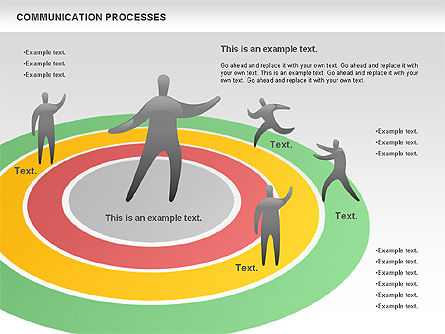 Proceso de comunicación, Diapositiva 11, 00773, Diagramas de proceso — PoweredTemplate.com