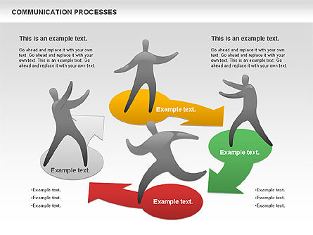 Proceso de comunicación, Diapositiva 5, 00773, Diagramas de proceso — PoweredTemplate.com