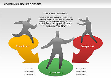 Kommunikationsprozess, Folie 8, 00773, Prozessdiagramme — PoweredTemplate.com