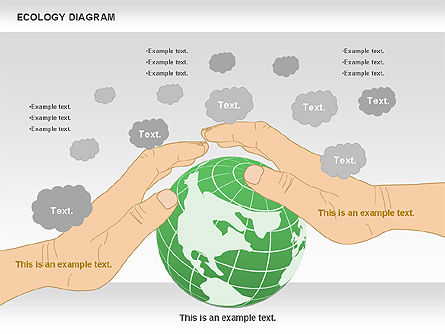 Ecology Diagram with Hands, Slide 11, 00774, Business Models — PoweredTemplate.com