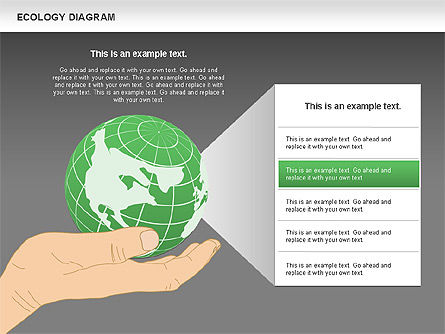 Ecology Diagram with Hands, Slide 15, 00774, Business Models — PoweredTemplate.com