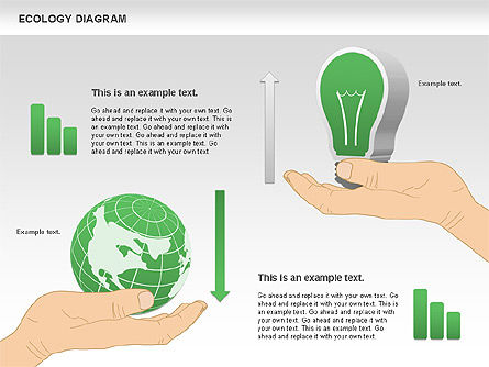 Diagramme écologique avec les mains, Diapositive 5, 00774, Modèles commerciaux — PoweredTemplate.com
