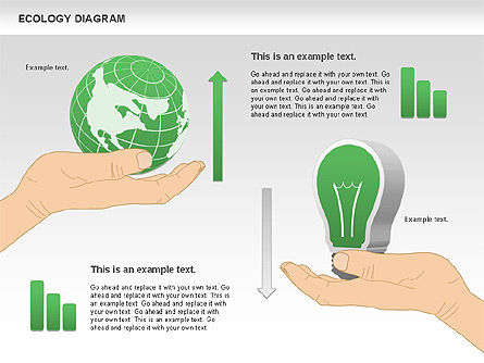 Ecology Diagram with Hands, Slide 8, 00774, Business Models — PoweredTemplate.com