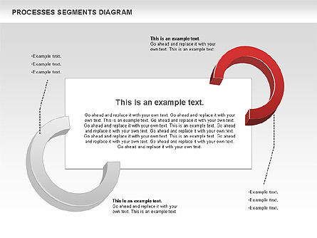 Werkwijze segmenten diagram, Dia 2, 00776, Procesdiagrammen — PoweredTemplate.com