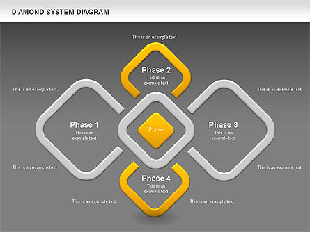 Diagrama de diamantes, Diapositiva 12, 00778, Modelos de negocios — PoweredTemplate.com