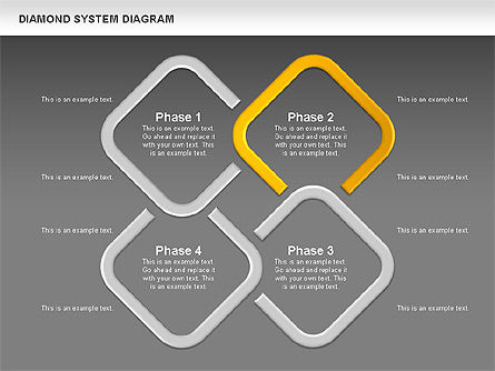Diagrama de diamantes, Diapositiva 13, 00778, Modelos de negocios — PoweredTemplate.com