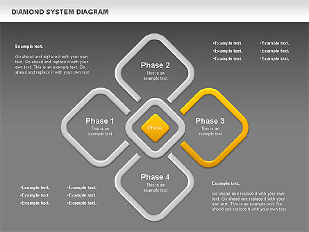 Diamond Diagram, Slide 14, 00778, Business Models — PoweredTemplate.com
