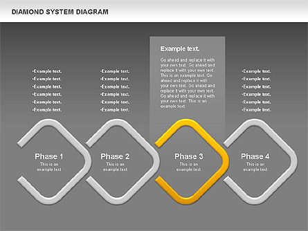 Diamond Diagram, Slide 15, 00778, Business Models — PoweredTemplate.com