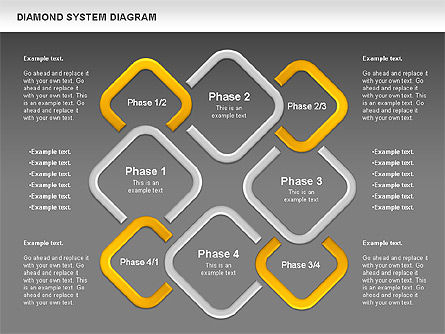 Diagram Berlian, Slide 16, 00778, Model Bisnis — PoweredTemplate.com