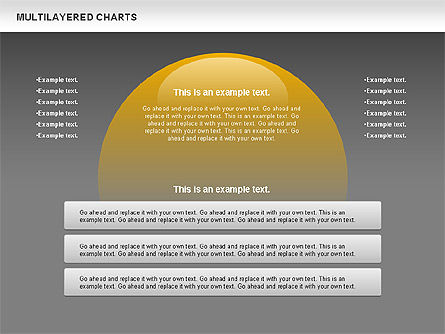다중 레이어 차트, 슬라이드 13, 00779, 비즈니스 모델 — PoweredTemplate.com