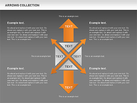 Arrows Collection, Slide 13, 00781, Shapes — PoweredTemplate.com
