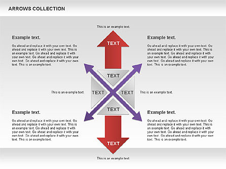 Collection de flèches, Diapositive 6, 00781, Formes — PoweredTemplate.com