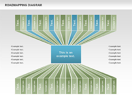 Schema roadmapping, Modello PowerPoint, 00783, Modelli di lavoro — PoweredTemplate.com