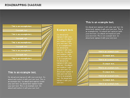 Roadmapping diagram, Dia 13, 00783, Businessmodellen — PoweredTemplate.com
