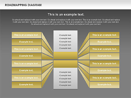 Diagram Pemetaan Jalan, Slide 14, 00783, Model Bisnis — PoweredTemplate.com