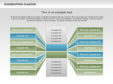 Roadmapping diagram, Dia 3, 00783, Businessmodellen — PoweredTemplate.com