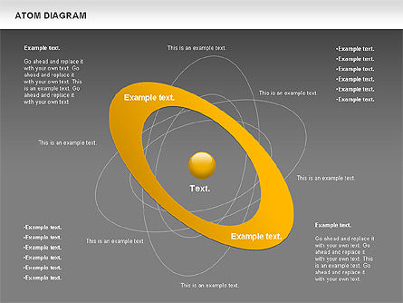 Atomo diagramma rotazione, Slide 12, 00785, Grafici e Diagrammi Educativi — PoweredTemplate.com
