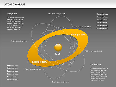 Atomo diagramma rotazione, Slide 14, 00785, Grafici e Diagrammi Educativi — PoweredTemplate.com