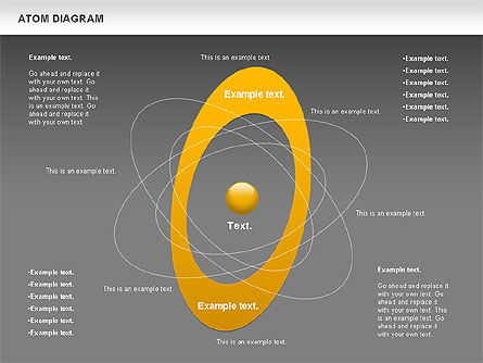 Diagram Spin Atom, Slide 16, 00785, Bagan dan Diagram Pendidikan — PoweredTemplate.com