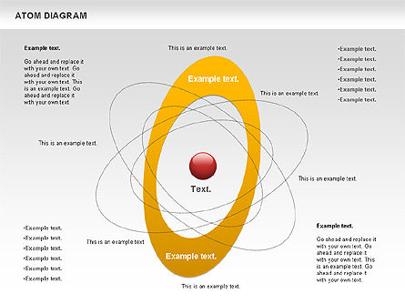 Atom diagrama de rotação, Deslizar 3, 00785, Gráficos e Diagramas de Educação — PoweredTemplate.com