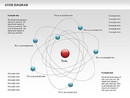 Diagramme de spin atomique, Diapositive 6, 00785, Graphiques et schémas pédagogiques — PoweredTemplate.com