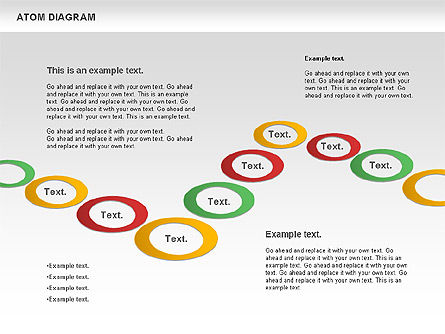 Diagram Spin Atom, Slide 9, 00785, Bagan dan Diagram Pendidikan — PoweredTemplate.com