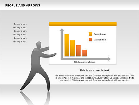 People and Arrows, Slide 2, 00786, Shapes — PoweredTemplate.com