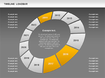 Loadbar Timeline, Slide 13, 00788, Timelines & Calendars — PoweredTemplate.com