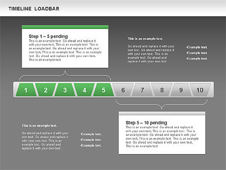 Timeline Loadbar, Slide 16, 00788, Timelines & Calendars — PoweredTemplate.com