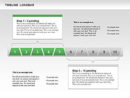 Timeline loadbar, Deslizar 9, 00788, Timelines & Calendars — PoweredTemplate.com