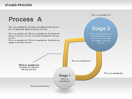 Stadia processchema, Dia 6, 00790, Procesdiagrammen — PoweredTemplate.com