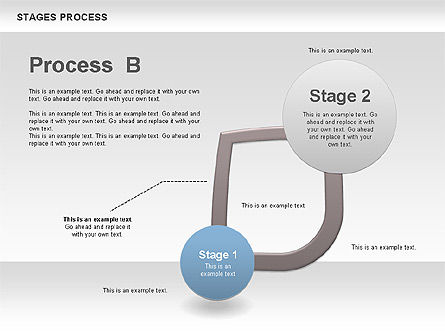 Stages Process Diagram, Slide 7, 00790, Process Diagrams — PoweredTemplate.com