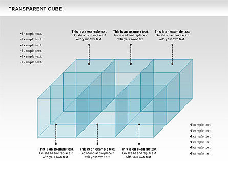 Transparente Würfel-Diagramm, Folie 8, 00791, Business Modelle — PoweredTemplate.com