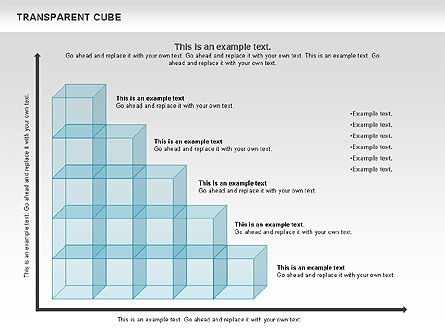 Transparante kubussen diagram, Dia 9, 00791, Businessmodellen — PoweredTemplate.com