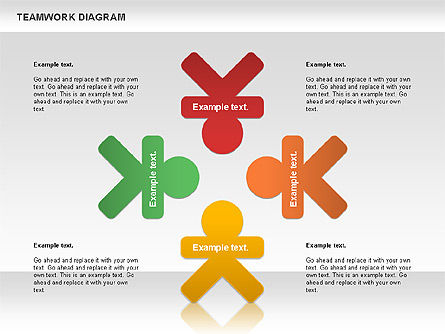 Samenspel diagram, Dia 10, 00792, Businessmodellen — PoweredTemplate.com