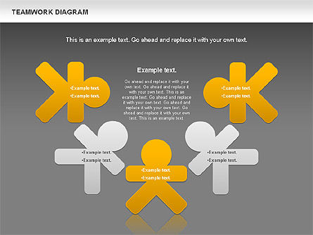 Teamwork Diagram, Slide 14, 00792, Business Models — PoweredTemplate.com