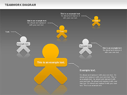 Diagram Kerja Tim, Slide 16, 00792, Model Bisnis — PoweredTemplate.com