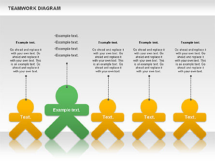Samenspel diagram, Dia 2, 00792, Businessmodellen — PoweredTemplate.com