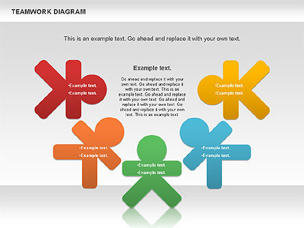 Diagramme du travail d'équipe, Diapositive 3, 00792, Modèles commerciaux — PoweredTemplate.com