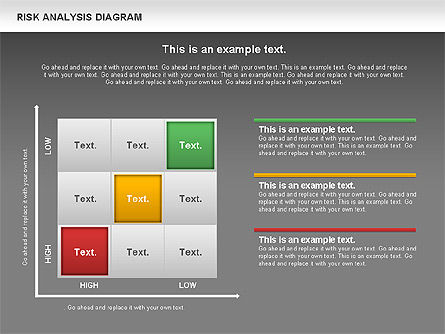 Risicoanalyse grafiek, Dia 16, 00793, Matrix Charts — PoweredTemplate.com