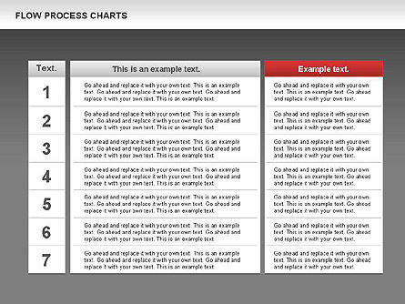 Tableau de flux de processus, Diapositive 13, 00794, Organigrammes — PoweredTemplate.com