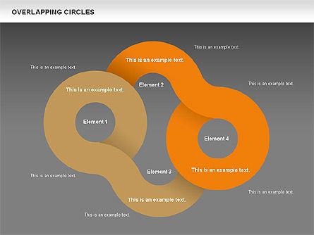 Overlapping Circles Shapes, Slide 12, 00795, Shapes — PoweredTemplate.com