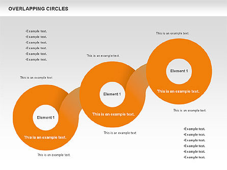 Overlapping Circles Shapes, Slide 6, 00795, Shapes — PoweredTemplate.com