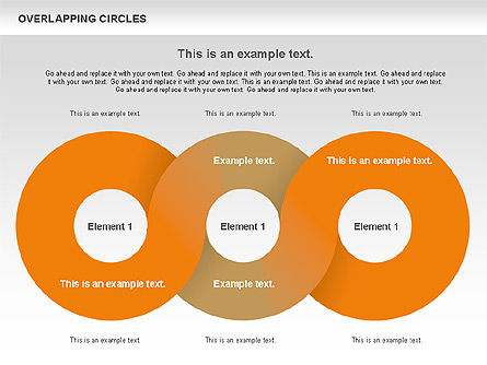 Overlapping Circles Shapes, Slide 7, 00795, Shapes — PoweredTemplate.com
