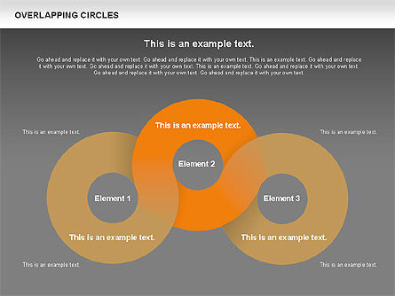 Overlapping Circles Shapes, Slide 8, 00795, Shapes — PoweredTemplate.com