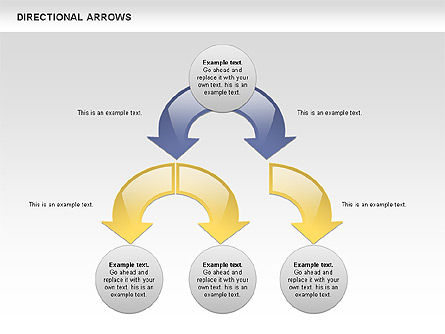 Flechas redondeadas, Diapositiva 10, 00796, Formas — PoweredTemplate.com
