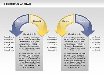 Flechas redondeadas, Diapositiva 9, 00796, Formas — PoweredTemplate.com